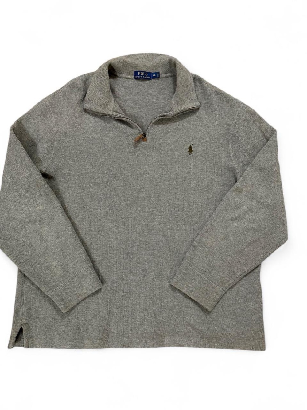 Polo Ralph Lauren Brown Quarter Zip Pullover Sweatshirt Men’s Size XL